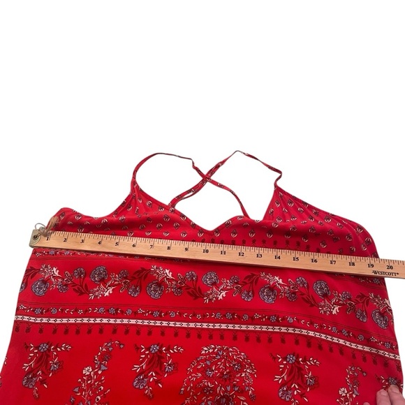 Old Navy Women’s Red
Maxi Patterned Cross Straps-Size Large-Floral, Boho - Picture 5 of 10